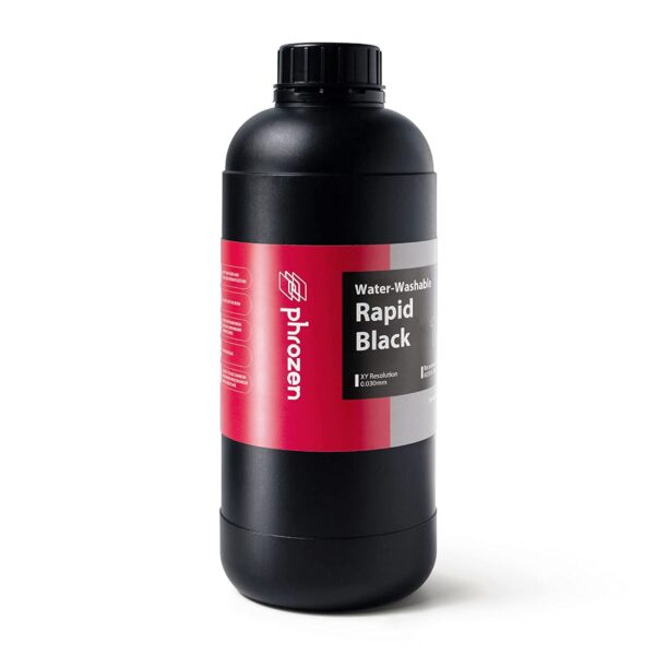 Phrozen Water-Washable Resin - Rapid Black 1kg - Image 2