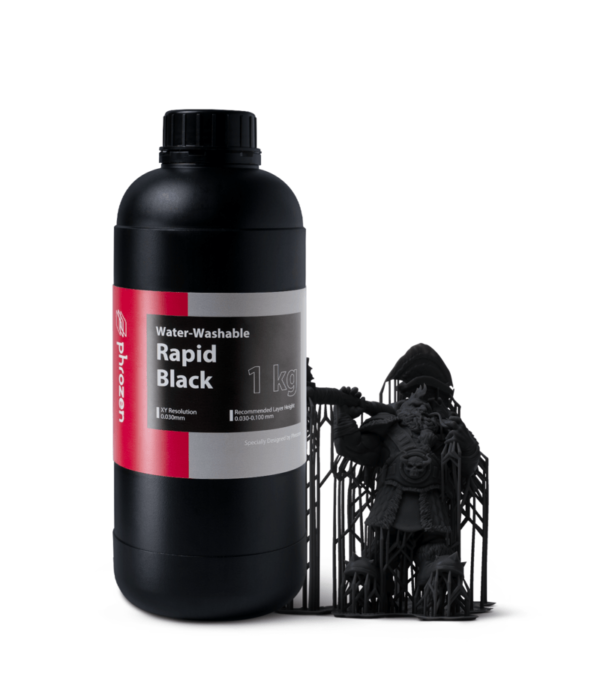 Phrozen Water-Washable Resin - Rapid Black 1kg