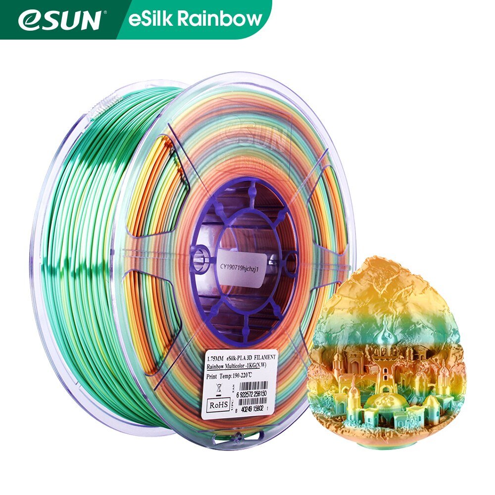 ESUN Silk PLA Rainbow Multicolor