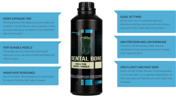 Zirkon Lab Dental Bone 4in1 resin 1L - Image 2