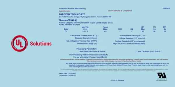 Phrozen Flame Retardant FR940 - Image 3