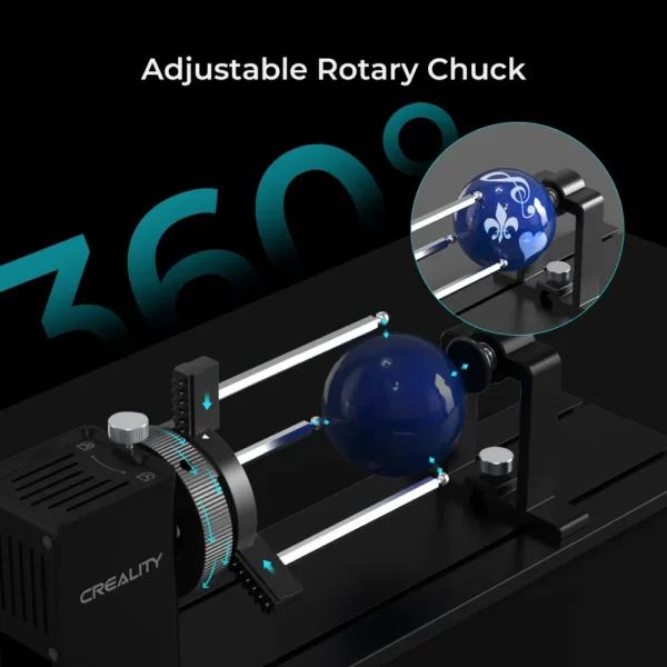 Creality Rotary Kit Pro for Curved Surface Engraving - Image 5
