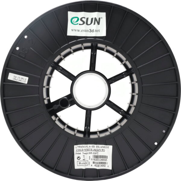 ESUN PLA+ 1.75 mm/3kg Cold White - Image 2